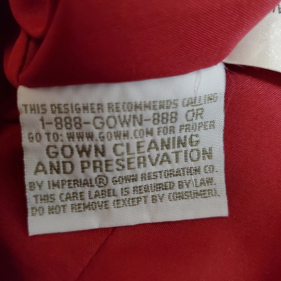 Da Vinci Red Satin Lace-Up Dress with Pockets - Picture 13 of 15